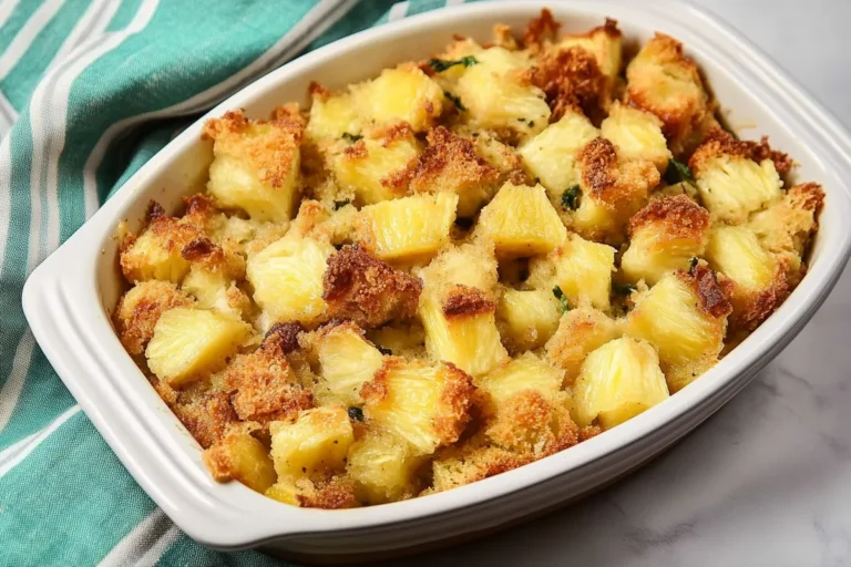Pineapple Stuffing Fresh from the Oven