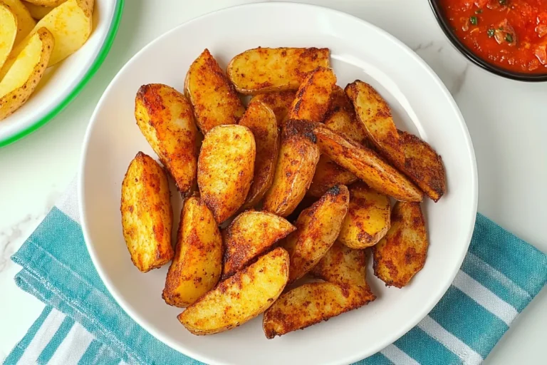 Golden Crispy Potato Wedges