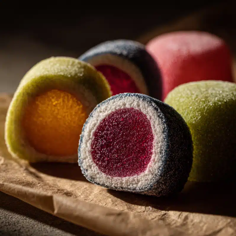 Cross-section of Labubu Candy with fizzy core